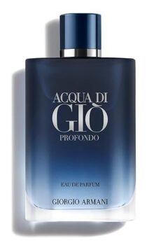 Armani Beauty Acqua di Giò Profondo Eau de Parfum for Men – Fresh & Aromatic Cologne with Mandarin, Lavender & Cedarwood Notes – 6.7 Fl Oz